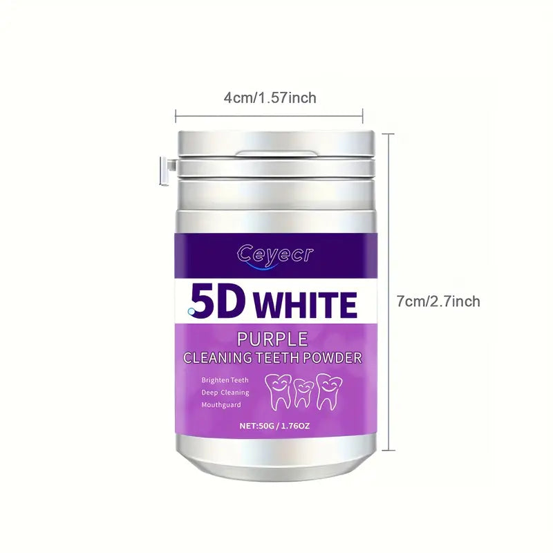 COOPER 5D White Purple Teeth Whitening Powder