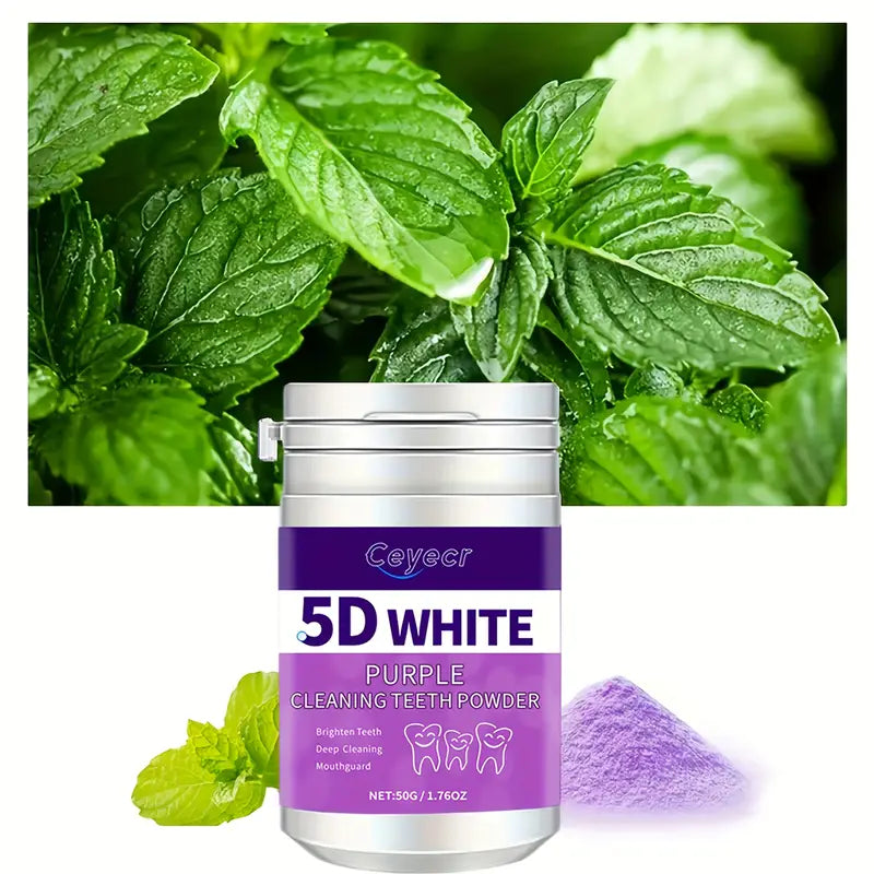 COOPER 5D White Purple Teeth Whitening Powder