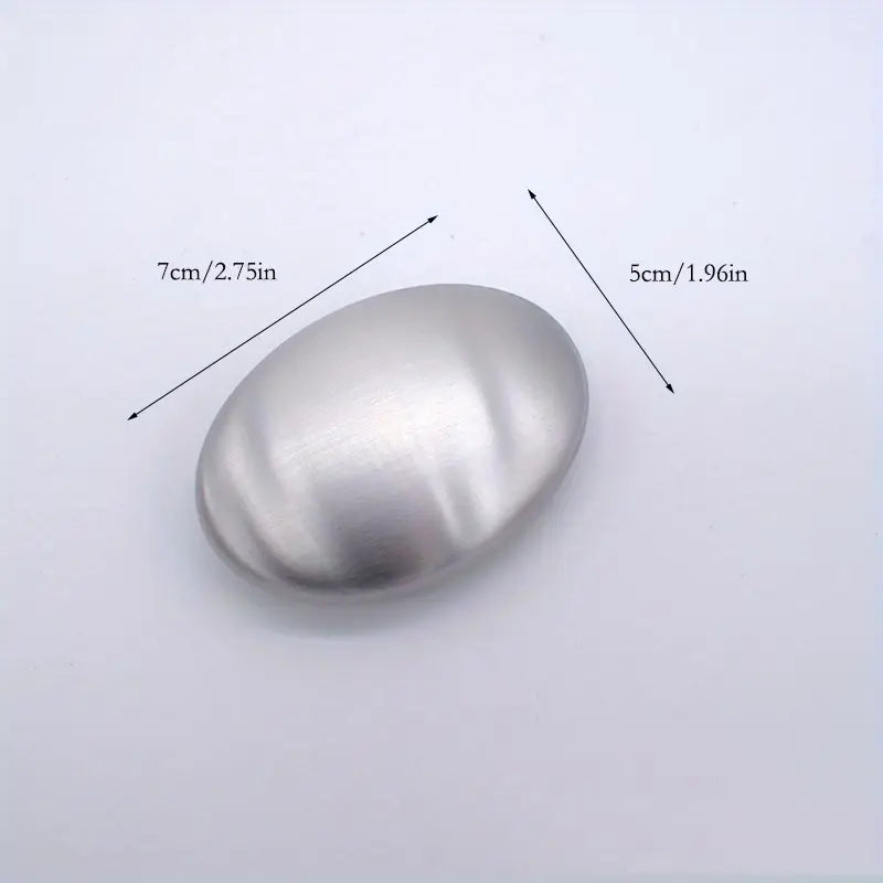 1pc Stainless Steel Soap Dish with Odor Eliminator