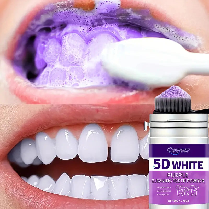 COOPER 5D White Purple Teeth Whitening Powder