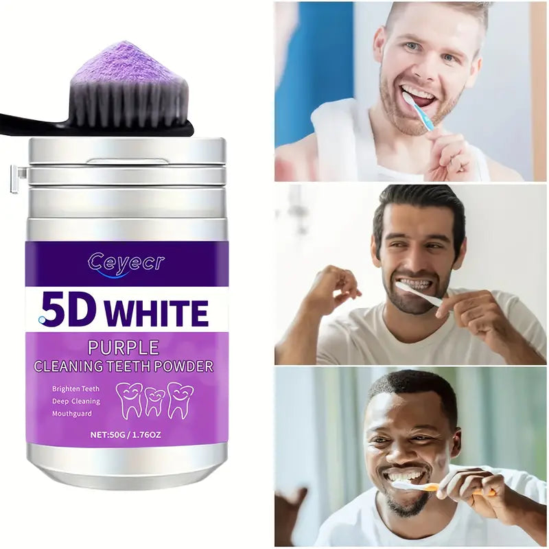 COOPER 5D White Purple Teeth Whitening Powder