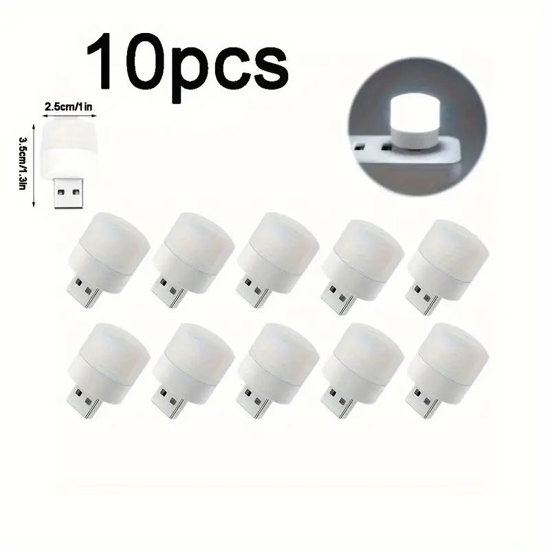 Pack of 5/10 LCUTML Mini USB LED Night Light