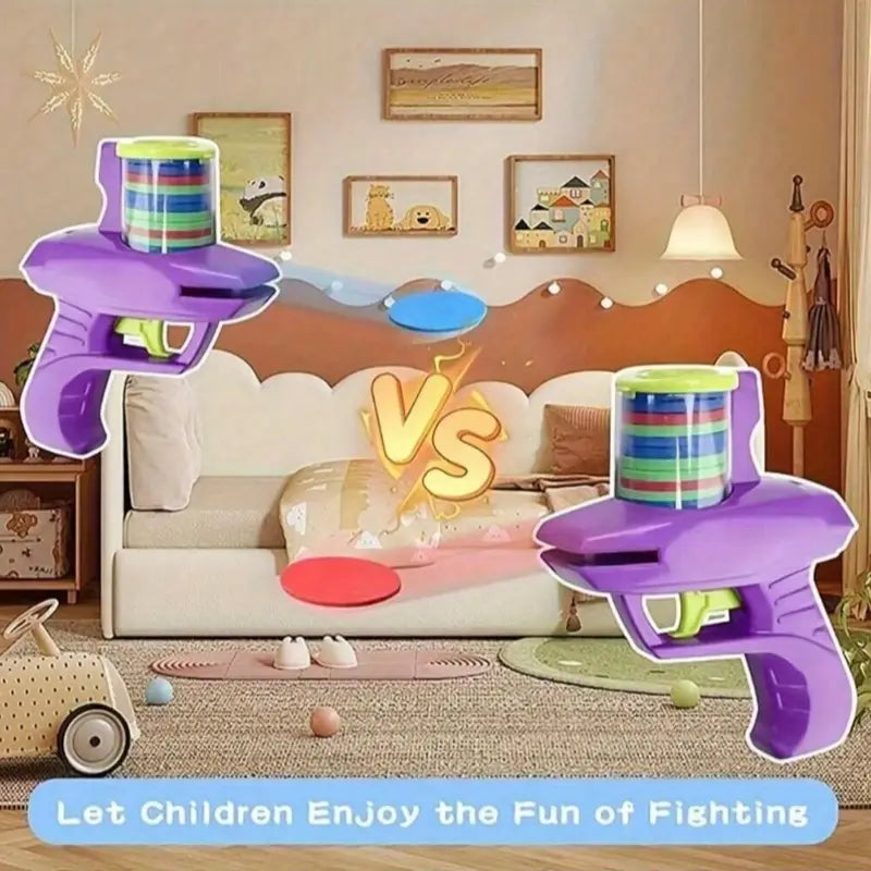 Colorful Foam Disc Launcher Toy for 3+