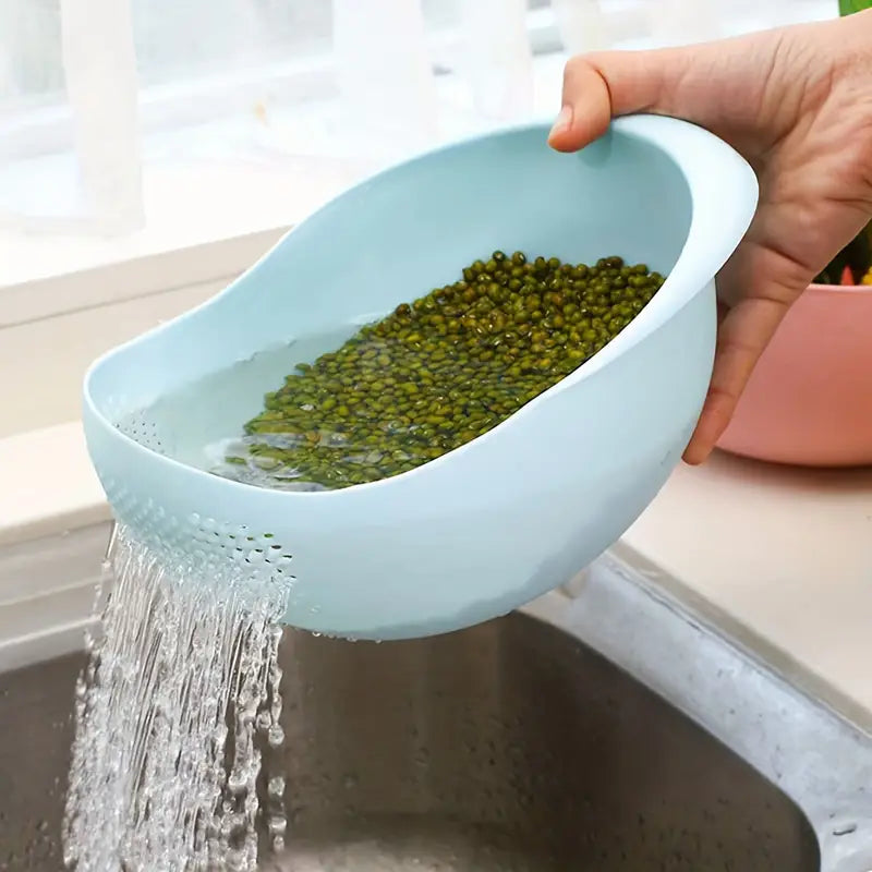 1pc Multi-Functional Rice Washing Basket