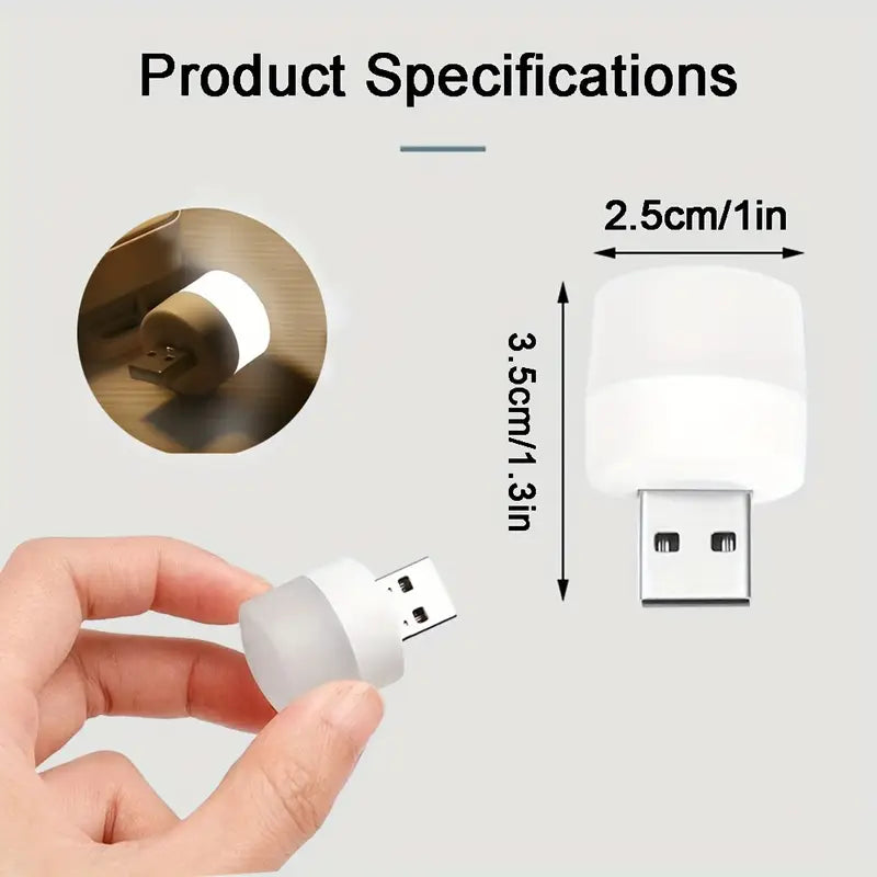 Pack of 5/10 LCUTML Mini USB LED Night Light